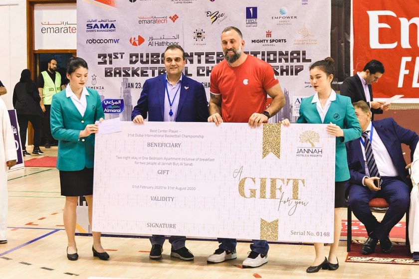 جنة للفنادق و المنتجعات تعلن عن مكافآت رائعة  بمناسبة نهائيات بطولة دبي الدولية لكرة السلة ال31