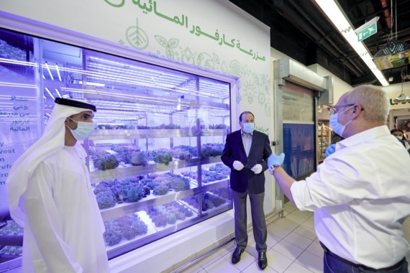 “ماجد الفطيم” تطلق أول مزرعة مائية داخل  متجر سوبر ماركت في دبي