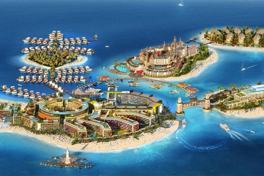 قلب أوروبا فى دبى … جزيرة صناعية تجمع الترفيه والإستدامة