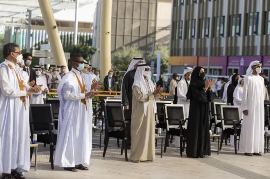 Mauritania celebrates its National Day at Expo 2020 Dubai with a visit from Prime Minister Mohamed Ould Bilal Messoud