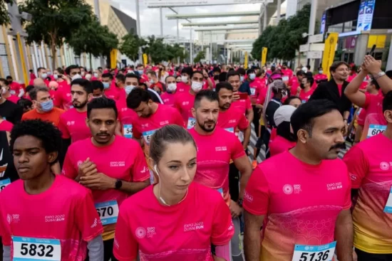 إقبال كبير  من الجمهور على المشاركة في النسخة الثانية من سباق “الركض في إكسبو 2020 دبي”