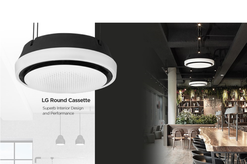 Design And Comfort With LG Round Cassette