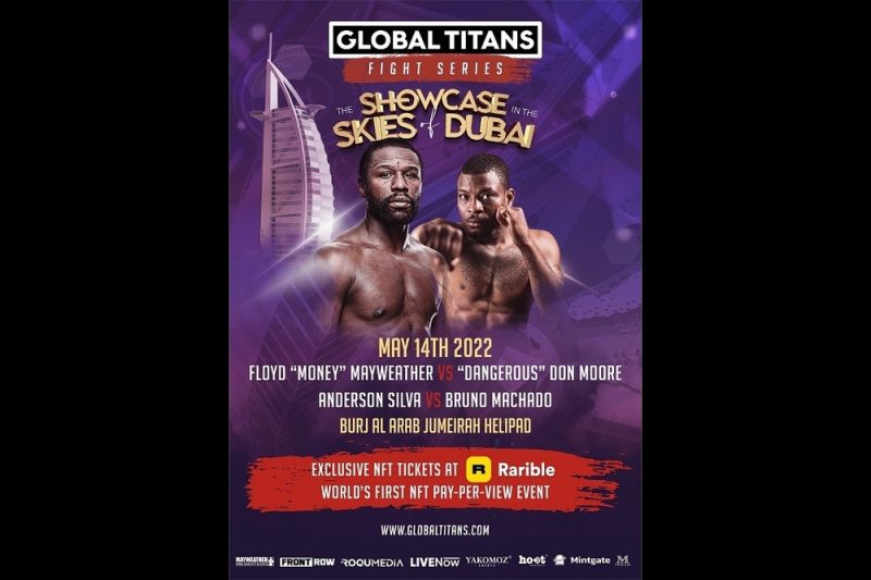 GLOBAL TITANS BRINGS THE WORLD’S FIRST NFT PAY-PER-VIEW SPORTS EVENT LIVE FROM THE HELIPAD OF BURJ AL ARAB, ON MAY 14th, 2022