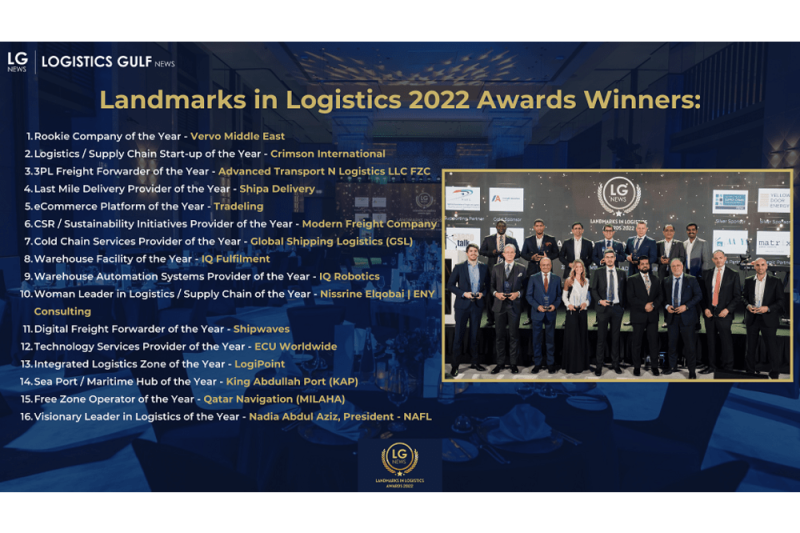 ‘Landmarks in Logistics’, the inaugural edition of the media awards by LogisticsGulfNews, concluded on a high note.
