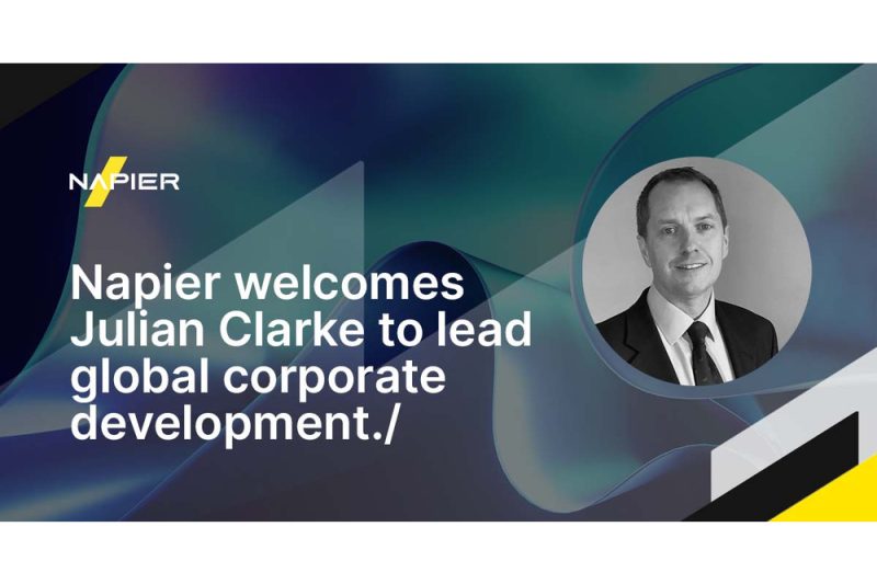 Napier Welcomes Industry Leader Julian Clarke to Lead Its Global Corporate Development