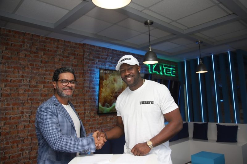 Andre Russell signs on as brand ambassador for UK tech company