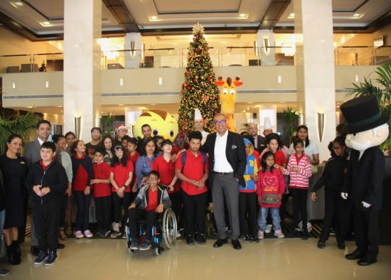 Media Rotana Hotel organizes a Special Christmas party for students of Determination from Rashid Centre