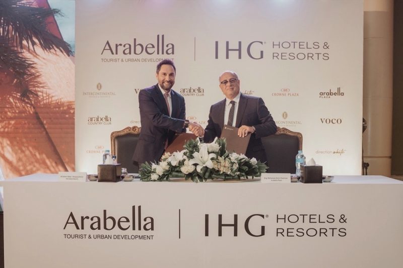 مجموعة فنادق ومنتجعات IHG  توسع نطاق عروض الضيافة الفاخرة والمتميزة في مصر من خلال توقيع إتفاقية لإطلاق ثلاثة فنادق جديدة، بالشراكة مع شركة أرابيلا جروب