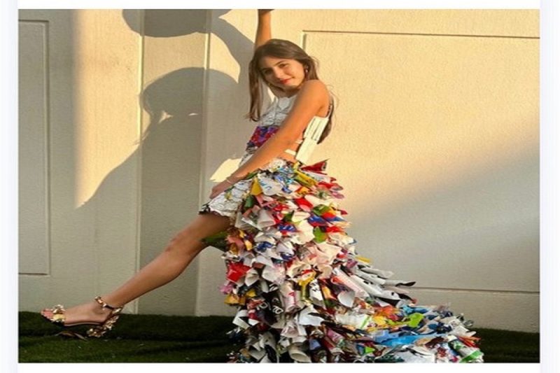 Swiss International School Students Head to Junk Kouture World Finals with Unique Sustainable Dress Made from Sweet Wrappers