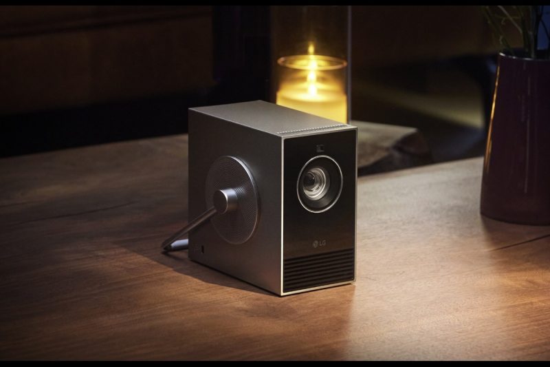 LG’s Newest 4k Lifestyle Projector doubles as a Stylish Art Object