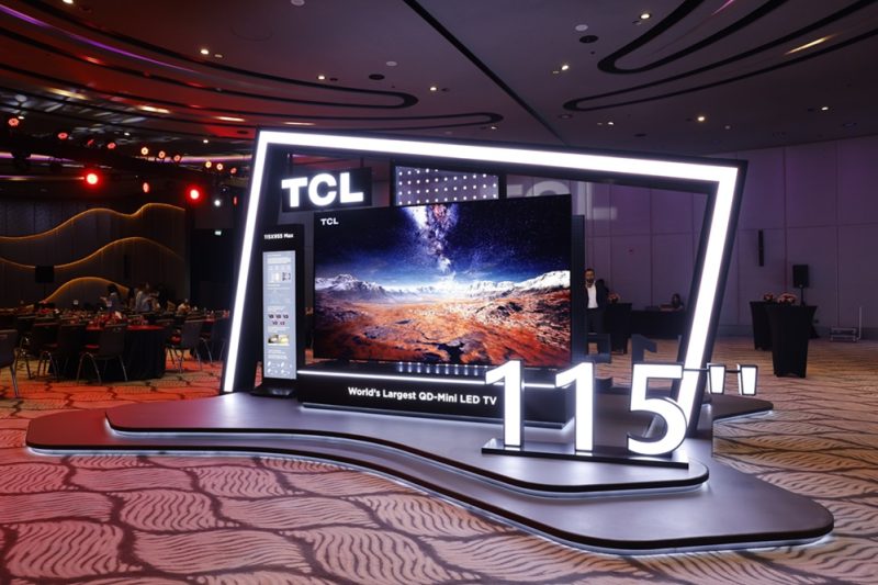 TCL تكشف النقاب عن أكبر تلفزيون بشاشة QD-Mini LED على مستوى العالم في دبي
