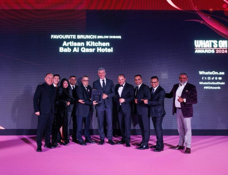 Bab Al Qasr Hotel’s Artisan Kitchen Wins Favourite Brunch at What’s On Abu Dhabi Awards 2024