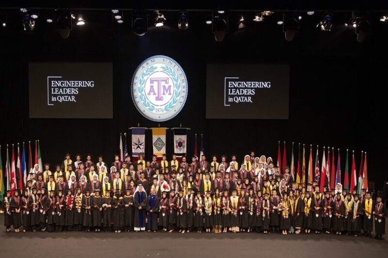 تحتفل تكساس إي أند أم في قطر ، الجامعة الشريكة لمؤسسة قطر بتكريم 144 مهندسًا من الخريجين الجدد
