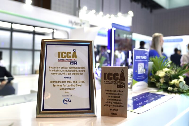 شركة Hytera تفوز بجائزة ICCAs لعام 2024 مع حل نظام MCS

