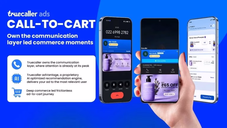 أطلقت  Truecaller Ads خدمة "من المكالمة إلى سلة التسوق"  "Call-to-Cart"، وهي منصة تجارة إلكترونية جديدة مبنية على طبقة التواصل.